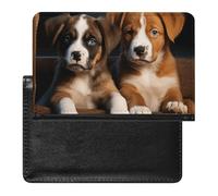 BVKWNTSA Elegante y práctico protector de pasaporte impreso para cachorros, perros, mascotas, animales, es tu compañero de viaje perfecto, protegiendo completamente la seguridad de tu pasaporte.