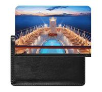 BVKWNTSA Elegante y práctico protector de pasaporte impreso para fiestas en la piscina, crucero, es tu compañero de viaje perfecto, protegiendo completamente la seguridad de tu pasaporte.