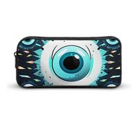 BVKWNTSA Estuche para lápices con estampado de ojos malvados para niñas y niños, se utiliza como estuche para lápices, accesorio de oficina, bolsa de cosméticos