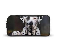 BVKWNTSA Estuche para lápices con estampado de perro dálmata, bolsa de almacenamiento para niñas y niños, se utiliza como estuche para lápices, accesorio de oficina, bolsa de cosméticos