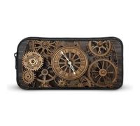BVKWNTSA Estuche para lápices, diseño de reloj Steampunk, bolsa de almacenamiento para niñas, niños y niños, se utiliza como estuche para lápices, accesorio de oficina, bolsa de cosméticos