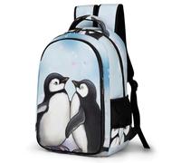 BVKWNTSA Mochila de viaje con texto en inglés "I Love Penguins", mochila de gran capacidad, adecuada para viajes y trabajo