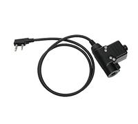 BVMAG Z-TTactical U94 PTT Cable adaptador Plug Push to Talk para Baofeng UV-5R UV-82 BF-F8HP BF 888S Kenwood TK-308 TK-320 TK-2312 TK-3212 Walkie Talkie radio bidireccional