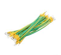 BVR - Kit de cables solares de tierra de 20 piezas con terminales para aplicaciones de conexión a tierra y unión de sistema fotovoltaico de 10 AWG 12 AWG 14 AWG