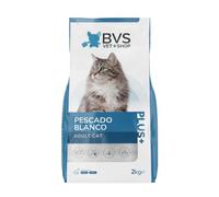 BVS Vet Shop | Adult Cat Pescado Blanco para Gatos | Protege al Sistema inmunológico y Ayuda a desarrollar la Salud Cardiovascular y el Sistema nervioso | 12Kg