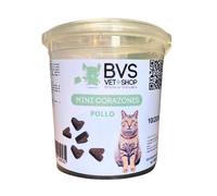 BVS Vet Shop Mini Corazones de Pollo para Gatos Blanco 100 gr