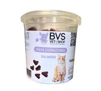 Snack Mini Corazones Salmón para Gato BVS Blanco 3 x 100 gr