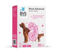 BVS Vet Shop | Renal Advanced para Perros y Gatos | para una Buena Salud renal con antioxidantes, extractos Vegetales y vitaminas del Grupo B | 80 Comprimidos
