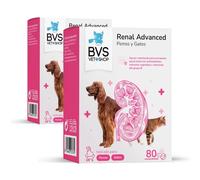 BVS Vet Shop | Renal Advanced para Perros y Gatos | para una Buena Salud renal con antioxidantes, extractos Vegetales y vitaminas del Grupo B | 160 Comprimidos