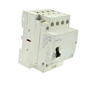 BVTUCMDY Contactor de CA for riel DIN, 230 V, 24 V, 63 A, 4 Polos, 4 NA, for Uso doméstico, de accionamiento Manual, for automoción (1 Unidad)(4NO 24V)