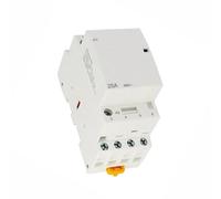 BVTUCMDY Contactor Modular ICT-25A 4P, 2P, 2NA o 2NC, 1NA, 1NC, 24 V, 110 V, 220 V, automático, for Uso doméstico, Tipo riel DIN(25A 4NO AC230V)