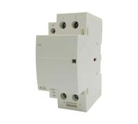 BVTUCMDY Contactor Modular ICT 40A 63A 2P 2NO 1NO 1NC DC24V 110V AC220V Contactor automático doméstico Tipo riel DIN 1 Pieza(40A 2NO AC230V)