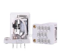 BVTUCMDY JQX-38F 3Z 40A relé de Potencia relé intermedio relé electromagnético 11pin DC12V DC24V AC110V AC220V con Base 1 Uds(DC24V)