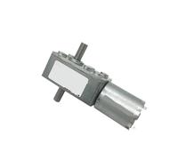 BVTUCMDY Motorreductor de Tornillo sin Fin de CC JGY-370S, 6 V, 12 V, Reductor de Doble Eje, 6-210 RPM, Baja Velocidad, Reversible, de Doble Salida(6v 40rpm)