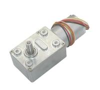 BVTUCMDY Motorreductor de Tornillo sin Fin JGY-2430 DC12V 24V, 6-160 RPM, Reductor de Velocidad de Alto par, Caja de Engranajes metálica, Baja Velocidad, sin escobillas(24V,10 RPM)