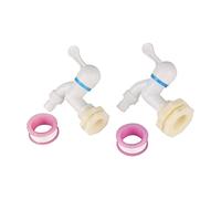 BVUYQAPIG válvula 1/2;3/4;Conector de Tanque Peces Juntas tubería Drenaje Acuario Válvula Agua Drenaje Accesorios Vino 1 Juego (Especificación: 3/4")(44563)
