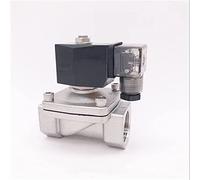 BVUYQAPIG Válvula solenoide de Agua 2 vías SS304 Normalmente Puerto Cerrado G3/8 Pulgadas 24VDC Orificio 15mm Tipo Inicio presión Cero útil(Dc12v,EPDM)