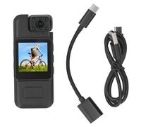 Bvznmilhd Cámara portátil con Pantalla a Color de 1,54 Pulgadas, grabadora de Video 4K, detección de Movimiento y grabación en Bucle, Lente Giratorio de 180° para Uso Cotidiano y policial