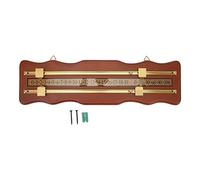 Bvznmilhd Marcador de Juego de Billar 2, diseño Ondulado, Tablero de puntuación de Billar de Madera de Densidad Media, Marcador Manual Deslizante para Uso en Clubes domésticos y para