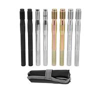 Bvznmilhd Perno de alineación para pernos de rueda, 8 unidades, herramienta guía de alineación para bujes de rueda de aleación de acero, perno roscado para llantas, para una instalación