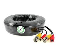 BW 40M / 132FT Pies Cable de alimentación de vídeo BNC para CCTV cámara DVR sistema de seguridad (40M) - Cámara Array Mejorada Dedicado: Tipo de cable: 0.75mm², Cable OD: 4.7mm