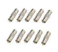 BW BNC Adaptadores de Acoplamiento Hembra a Hembra Paquete de 10 - - Plata