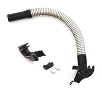 BW Boquilla flexible para bidón de combustible de metal, bidón de gasolina, 5/10/20 litros, tubo flexible de 25 mm para diésel con soporte para bidón de 10/20 litros, color negro, RAL 9005, fabricado