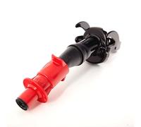 BW® Boquilla para bidón de combustible de metal, bidón de gasolina, 5/10/20 litros, "Smart Spout" con protección antigoteo, negro, RAL 9005, fabricado en Europa