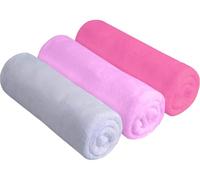 BW&HM Toalla de gimnasio para el sudor, secado rápido, absorbente, de microfibra, para hombre y mujer, 40 x 80 cm, paquete de 3 unidades, color blanco, rosa y morado claro