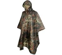 Bw Poncho Lluvia Camuflaje Ripstop Ejército Protección Humedad contra la