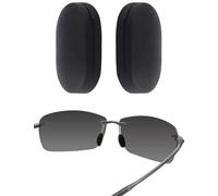 Bwake 1 par de almohadillas de nariz de repuesto de ajuste estándar para gafas de sol Maui Jim Lighthouse MJ423 | Breakwall MJ422 | Sugar Beach MJ421 - Negro