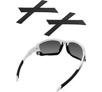 Bwake 2 pares de calcetines de repuesto para Oakley Jawbone/Split Jacket OO9099/Racing Jacket/Minute 2.0/Jawbone Vented Sunglasses - Negro