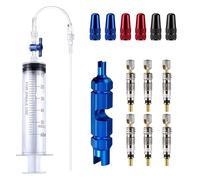 Bwaliffury Jeringa para líquido Sellador Tubeless y Herramienta de Extracción de Válvulas Presta Jeringuilla Tubeless Antipinchazos Grande 60ml, Presta Kit Tubeless para Sellante/MTB/Bicicleta