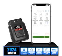 Bwaliffury OBD2 Diagnóstico Coche Bluetooth, Escáner de Diagnosis Profesional, Lector de Códigos de Fallos del Motor, Datos en Tiempo Real, Compatible con Español, para Vehículos de Gasolina