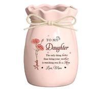 BWANGIAO Jarrones de Flores Personalizados para Hijas Lo único Mejor Que ser tu Madre Jarrones Decorativos de ánimo