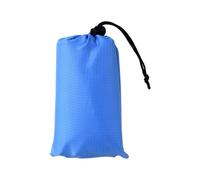 BWANGIAO Manta de Playa Plegable Multiusos Impermeable, Blue | Incluye bolsa de transporte, bolsillos en las esquinas y estacas de metal, para un uso seguro en condiciones de