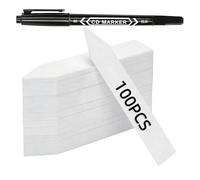 BWANGIAO Paquete de 101 Etiquetas para Plantas con Soporte para letreros y bolígrafo Permanente para jardinería de Interior y Exterior.