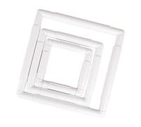 BWANGIAO Paquete de 3 bastidores Cuadrados para Bordar, Fabricados con Materiales ABS Resistentes para Bordado de Punto de Cruz y proyectos de Manualidades con Aguja Perforadora.