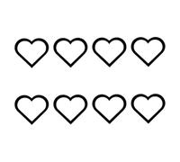 BWANGIAO Pegatinas para Coche con Forma de corazón, Impermeables y Resistentes, con un Bonito diseño para Parejas y familias.