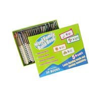 BWANGIAO Tarjetas didácticas de Vocabulario con rimas, Juguete Educativo para un Aprendizaje Divertido, 30 Libros de Lectura y rimas para niños en Edad Preescolar.