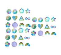 BWANGIAO Tiras sensoriales ansiedad, Pegatinas relajantes con Textura para calmar el Estado de ánimo, respiración Consciente, Pegatinas para Personas inquietas.