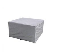 BWBG Funda Protectora Muebles Jardin Impermeable 210Dsilver,110x110x70cm Cubierta De Mesa De Jardín Rectangular Resistente Al Polvo Fundas para Mesas De Exterior Cuadrada Juego De Funda para Muebles