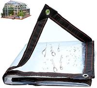 BWBG Toldo Transparente Engrosamiento, Lona Transparente Invernadero Prueba De Polvo Prueba De Lluvia Aislamiento Lonas con Ojales Cobertizo Vegetal Almacén Cubiertas De Automóviles