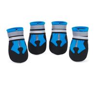 BWBIKE 4 Pcs Botas para Perros, Protectores de Patas Impermeables y Aislados para Otoño/Invierno, Suela Antideslizante con Correas Reflectantes, se Adapta a Perros Pequeños, Medianos, Grandes