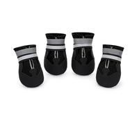 BWBIKE 4 Pcs Botas para Perros, Protectores de Patas Impermeables y Aislados para Otoño/Invierno, Suela Antideslizante con Correas Reflectantes, se Adapta a Perros Pequeños, Medianos, Grandes