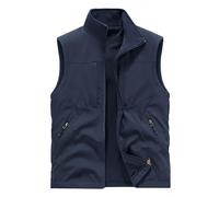 BWBIKE Chaleco de Forro Polar para Hombre Chaquetas sin Mangas de Uso Reversible y Chaleco de Terciopelo Engrosante a Prueba de Viento para Exteriores Chaleco Suave con Cremallera Completa