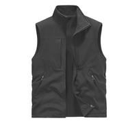 BWBIKE Chaleco de Forro Polar para Hombre Chaquetas sin Mangas de Uso Reversible y Chaleco de Terciopelo Engrosante a Prueba de Viento para Exteriores Chaleco Suave con Cremallera Completa