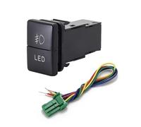 BWBVHRHZY 1 unidad de interruptor doble llave for coche, luces antiniebla, focos LED potencia Radar, botón faro compatible for Corolla Levin Prado(Front fog LED)