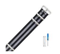 BWBVHRHZY Ajuste for Daniel Ajuste for Wellington Ajuste for Tissot Ajuste for Rolex Water Ghost Ajuste for Citizen Ajuste for Seiko Correa de reloj de nailon elástico 18 20 22 mm(Black Grey,18mm)