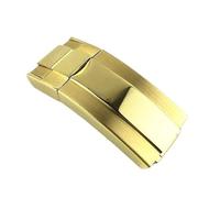 BWBVHRHZY Cierre de banda de reloj Apto for Rolex Apto for DAYTONA Apto for SUBMARINER GMT Apto for Yacht-Master Botón de ajuste fino Hebilla sólida de acero inoxidable de 16 mm * 9 mm(Gold)